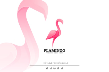 Flamingo Gradient Colorful Logo