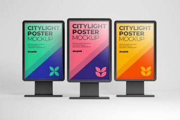 Citylight Digital Poster Mockup