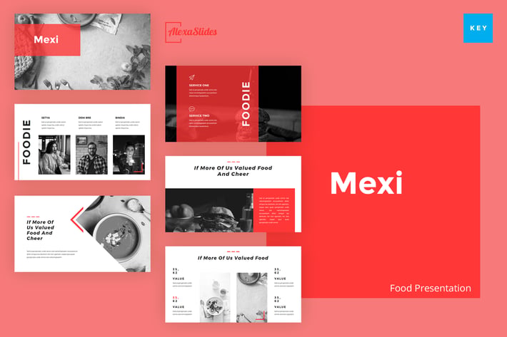 Mexi - Food Keynote Presentation Template