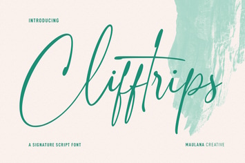 Clifftrips Signature Script Font