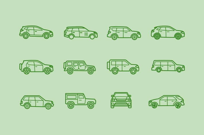 12 SUV Icons
