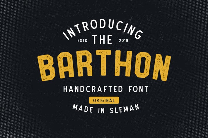 Barthon Typeface Combo (7Fonts)!