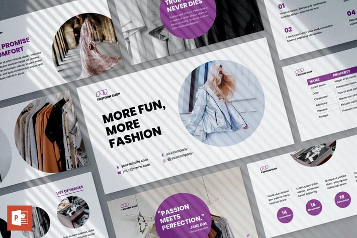Fashion Shop PowerPoint Presentation Template