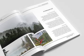 Closeup A4 Magazine Mockup