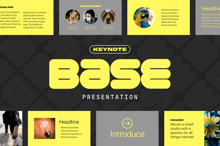 Base — Keynote Presentation Template
