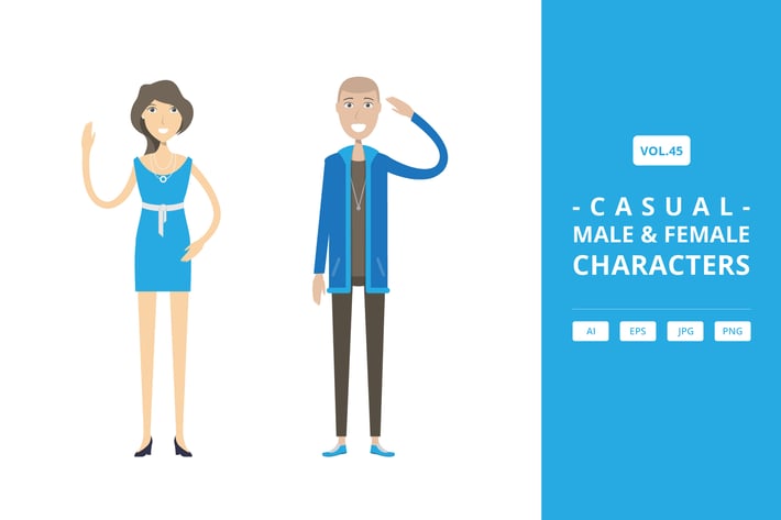 Casual - Male & Female Characters Vol.45