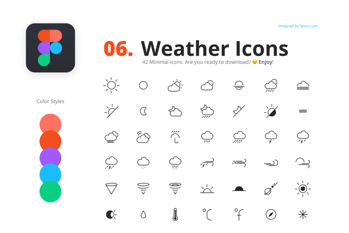 42 Weather Icons