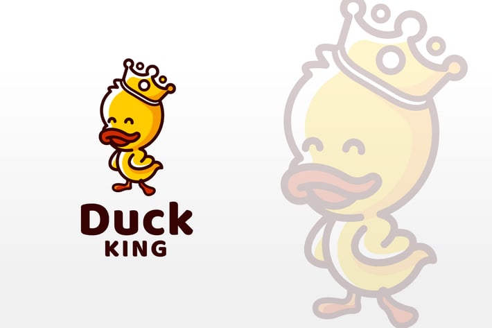 Duck King Logo Template