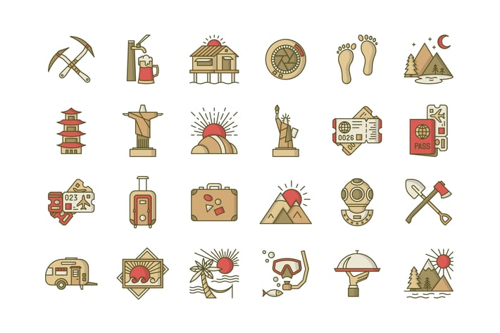 26 Travel Icons
