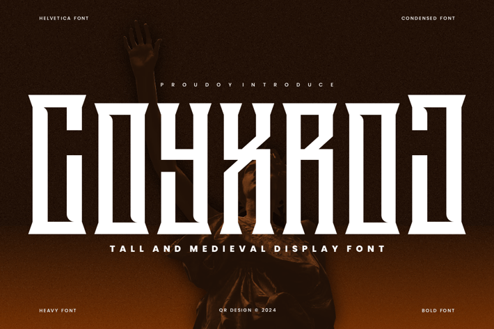 Coyxroj - Tall & Gothic Font
