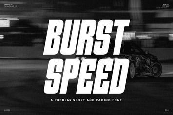 Burst Speed - Sports Sans Serif Font 