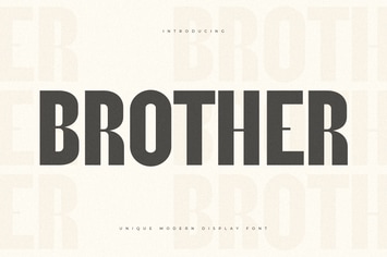 Brother - Unique Modern Display Font