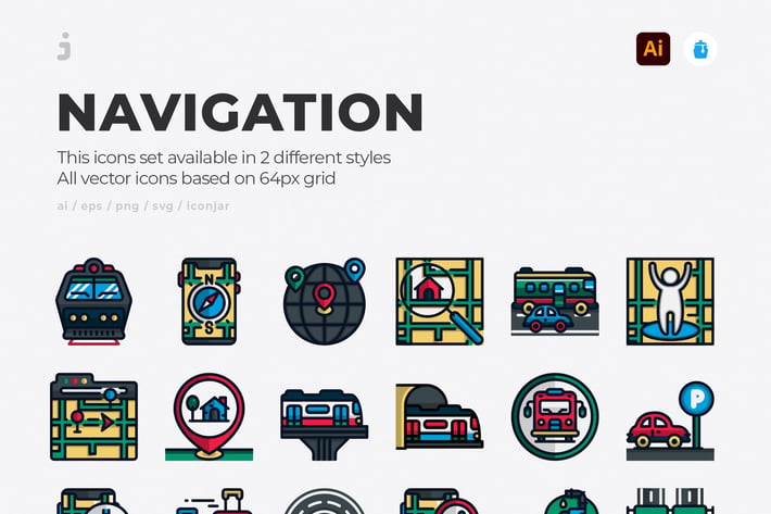 30 Navigation Icons