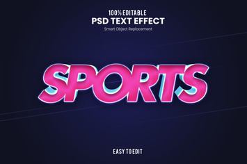 Sports - Sporty PSD Text Effect