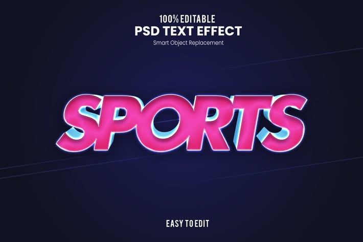 Sports - Sporty PSD Text Effect