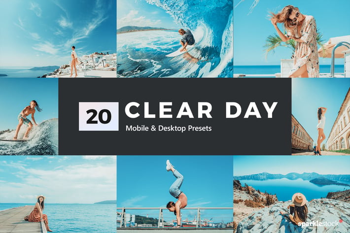 20 Clear Day Lightroom Presets and LUTs