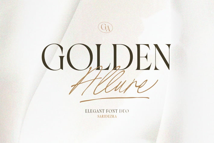 Golden Allure - Elegant Font Duo