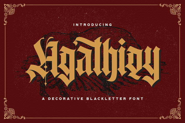 Agathiqy - Blackletter Font