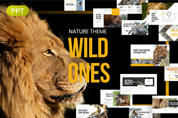 WildOnes Nature & Wildlife PowerPoint Template