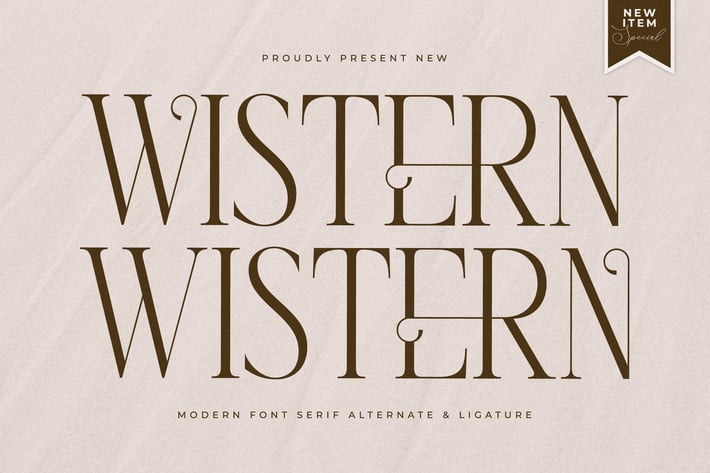 Wistern Modern Serif Font