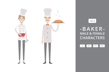 Baker - Male & Female Characters Vol.4