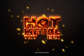 Hot Metal Text & Logo Effect
