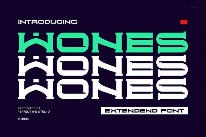 Wones Modern Technology Futuristic Sans Serif Font