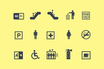15 Public Sign Icons