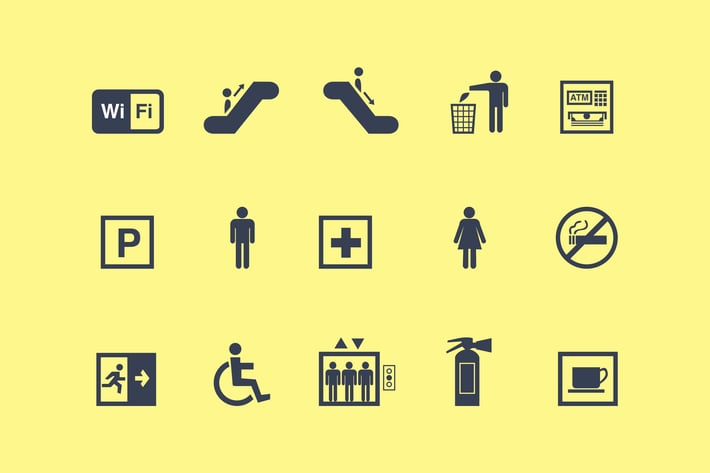 15 Public Sign Icons