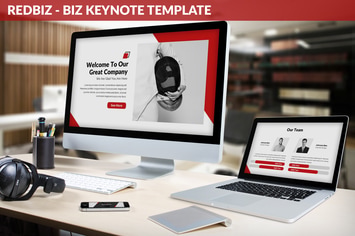 Redbiz - Biz Keynote Presentation Template