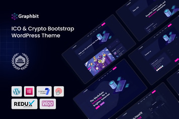 Graphbit - ICO & Crypto Bootstrap WordPress Theme