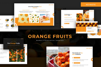 Orange Fruits - Keynote Template