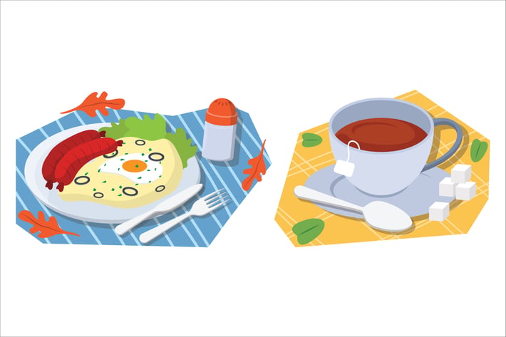Breakfast Food Illustration
