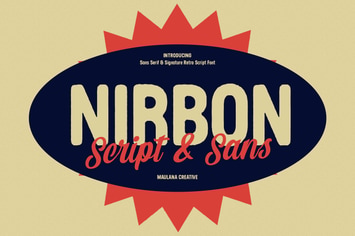 Nirbon Display Font