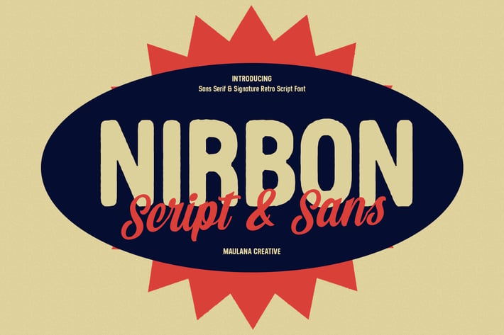 Nirbon Display Font
