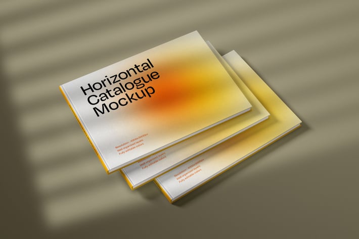 Horizontal Catalogue Cover Mockup