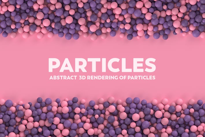 Abstract 3D Rendering Of Particles