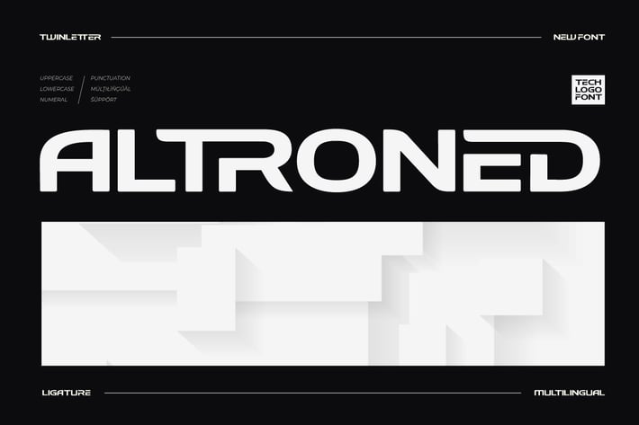 Altroned - Tech Logo Font