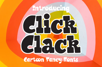 Click Clack - Cartoon Fancy Font
