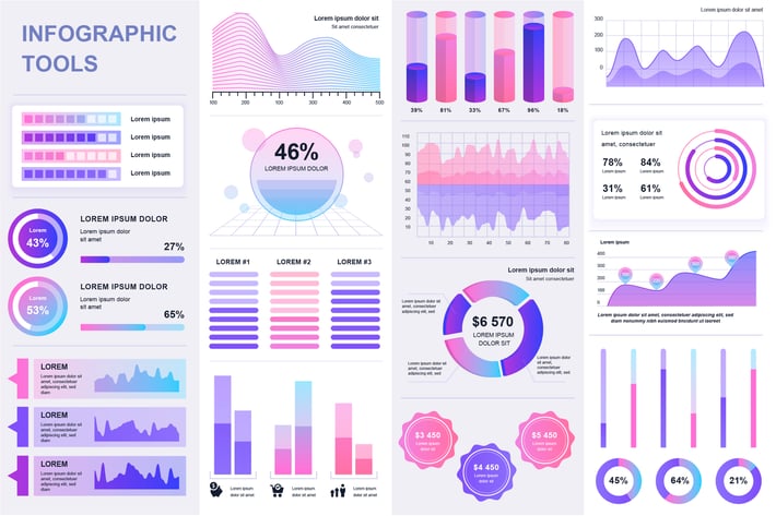 Simple Infographics Template Visualization