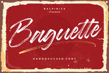 Baguette - Handbrushed Logo Font