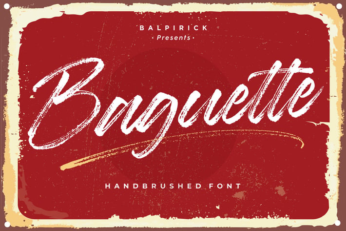 Baguette - Handbrushed Logo Font