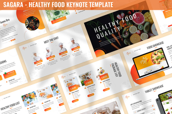 Sagara - Healthy Food Keynote Template