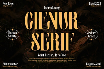 Cienur - Serif Luxury Typeface