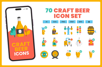 70 Craft Beer Icons