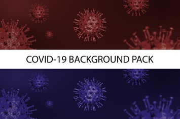Coronavirus (Covid-19) Wide Dark Background Pack