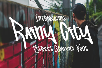 Rainy City - Graffiti Font