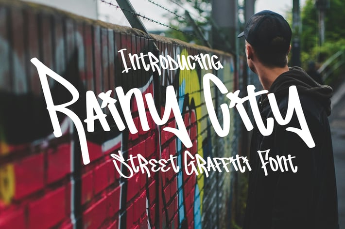 Rainy City - Graffiti Font