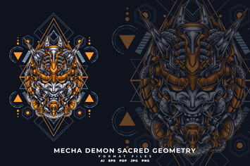 MECHA DEMON SACRED GEOMETRY