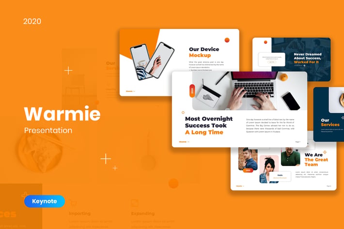 Warmie - Clean Keynote Template